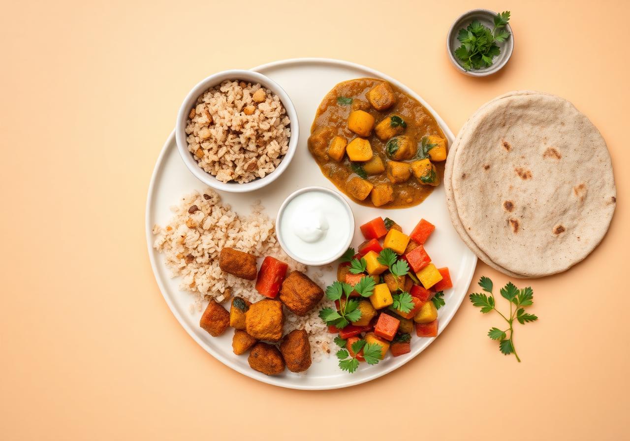 A balanced Indian meal
